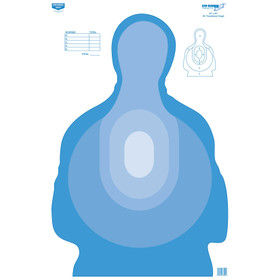 Birchwood Casey Eze-Scorer 23" X 35" BC Transitional Blue Target features a silhouette design